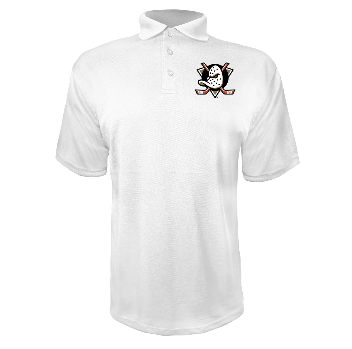 Anaheim Ducks White polyester polo