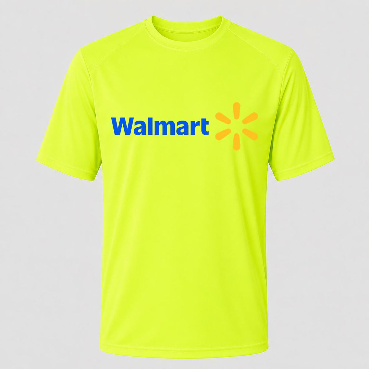 Men's Walmart Performance T-Shirt - Safety Green