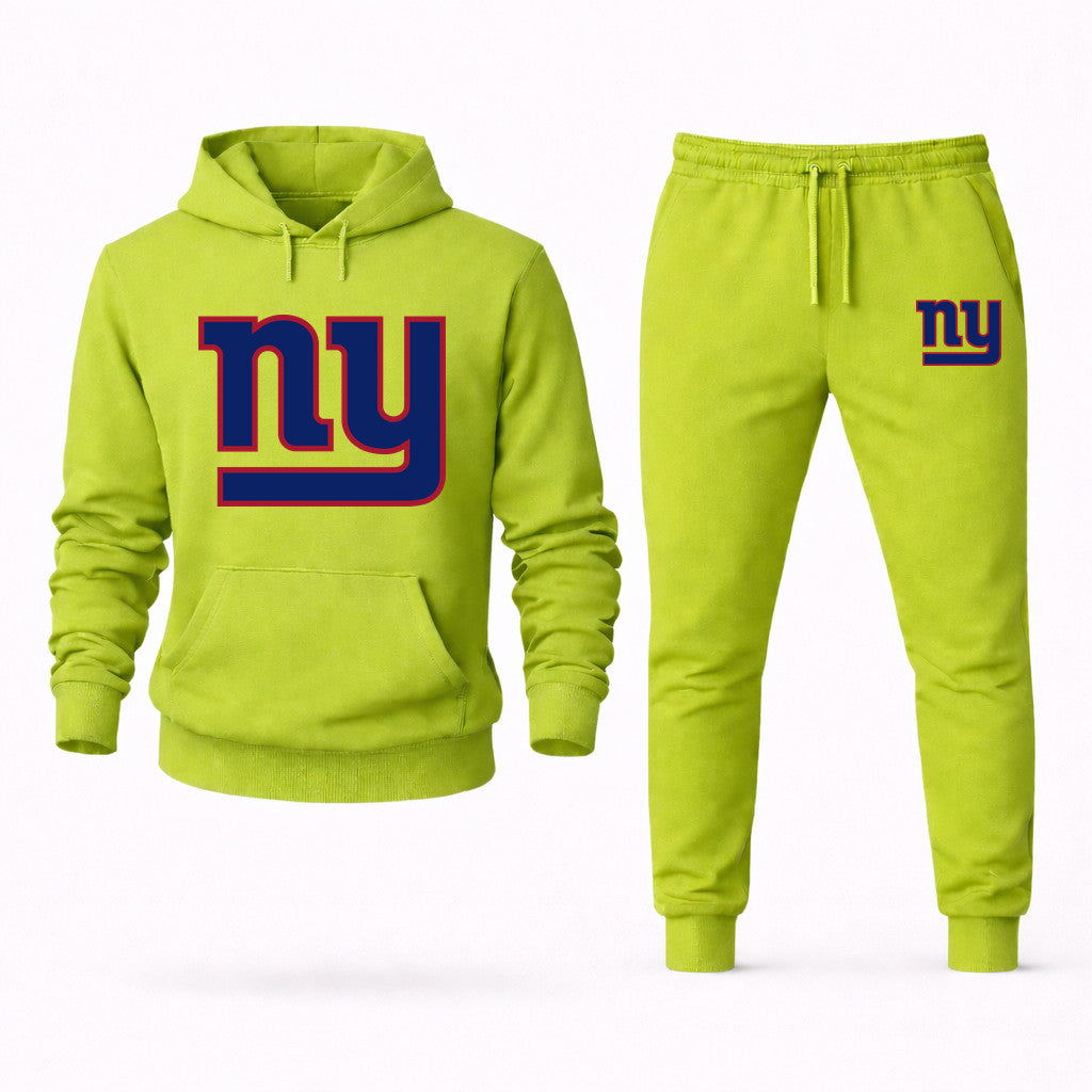 New York Giants Hoodie and Joggers Set - Lime Green