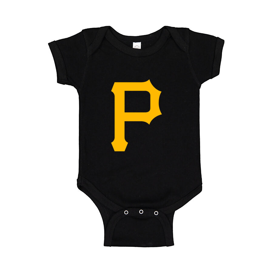 Pittsburgh Pirates Baby Romper Onesie - Black