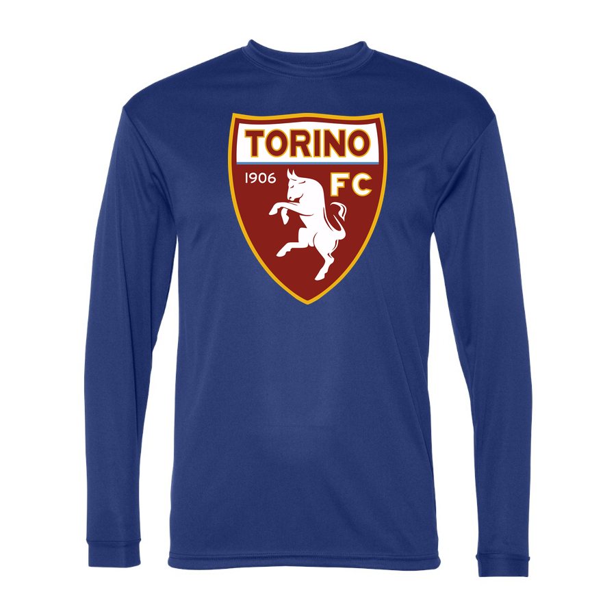 Men's Torino Polyester Long Sleeve T-Shirt - Royal Blue