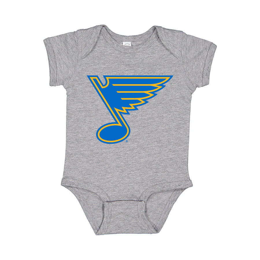 St. Louis Blues Baby Romper Onesie - Gray