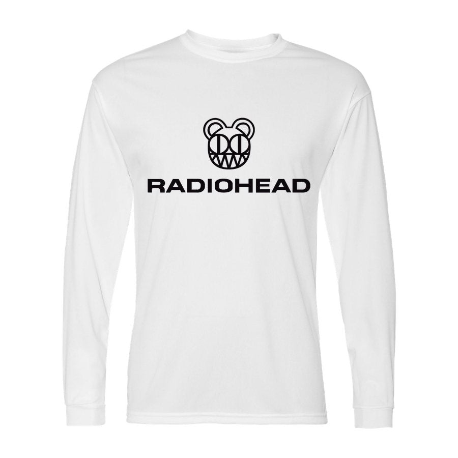 Men's Radiohead Polyester Long Sleeve T-Shirt - White