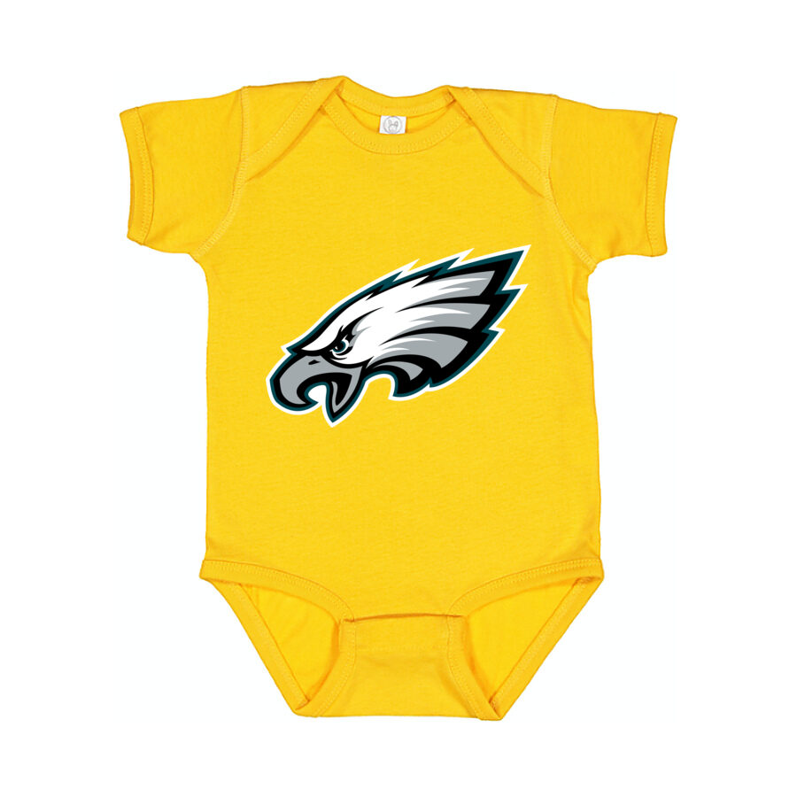 Philadelphia Eagles Baby Romper Onesie - Yellow