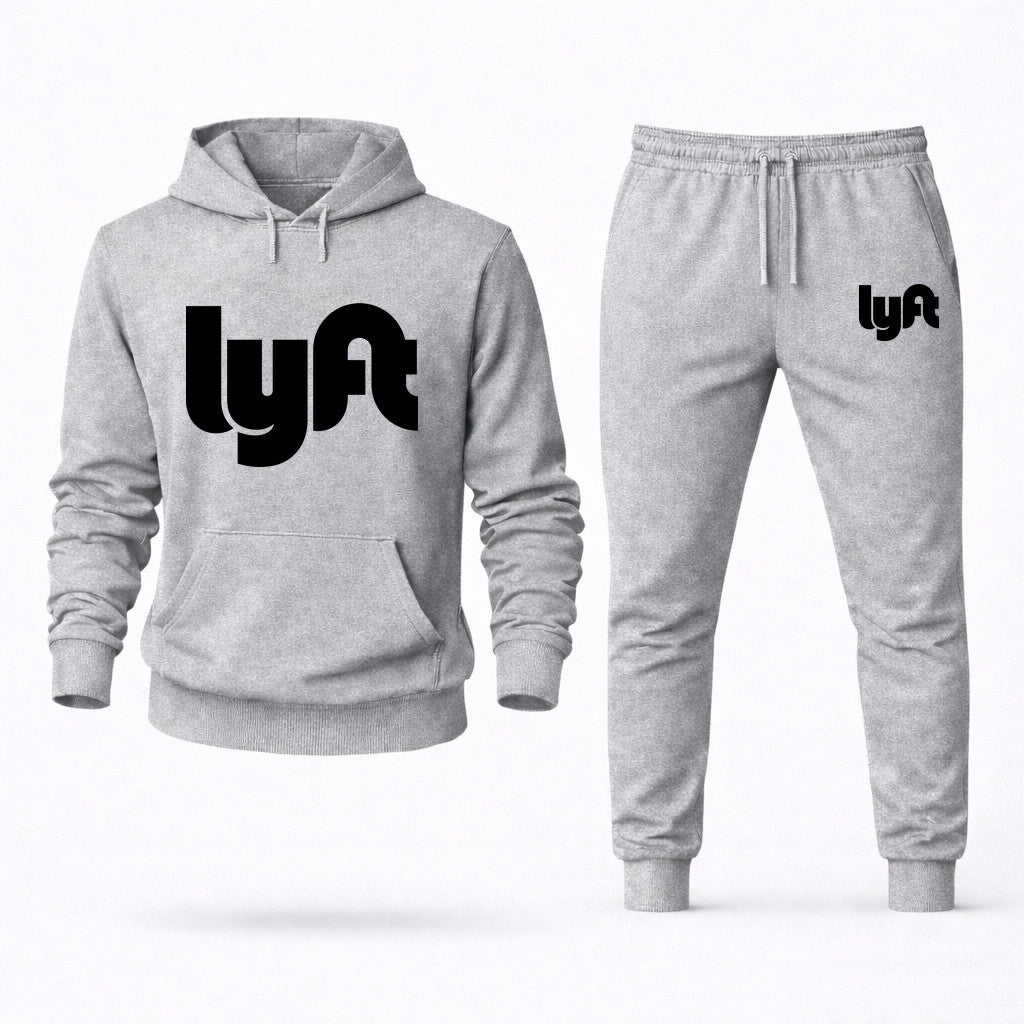 Lyft Black Hoodie and Joggers Set - Grey