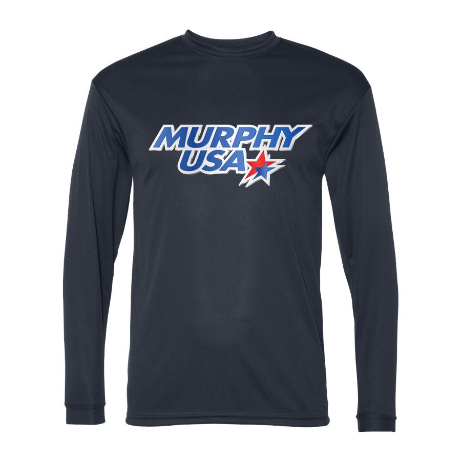 Men's Murphy USA Polyester Long Sleeve T-Shirt - Navy