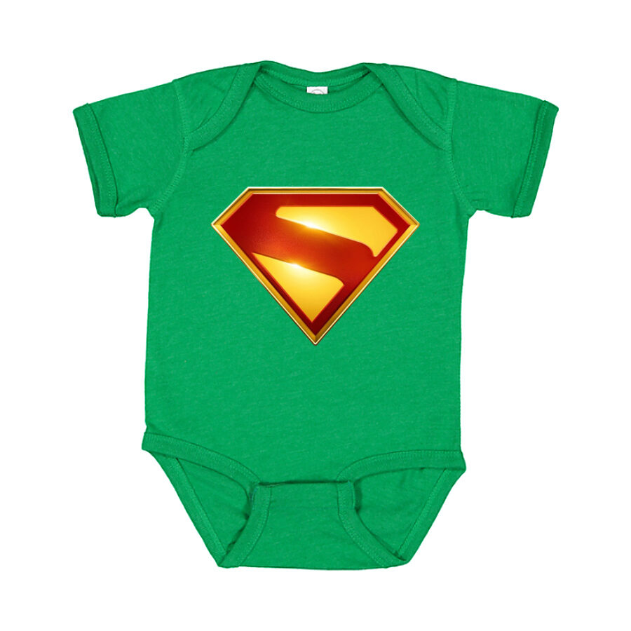 Superman 2025 Baby Romper Onesie - Green