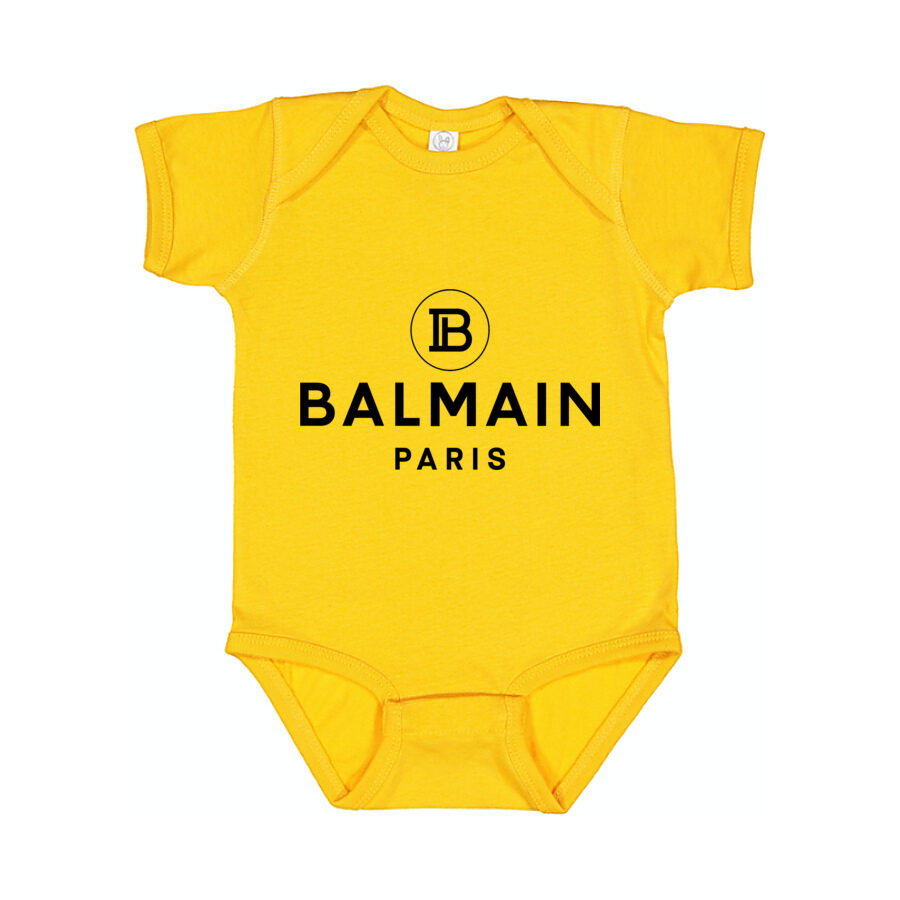 Balmain Paris Baby Romper Onesie - Yellow
