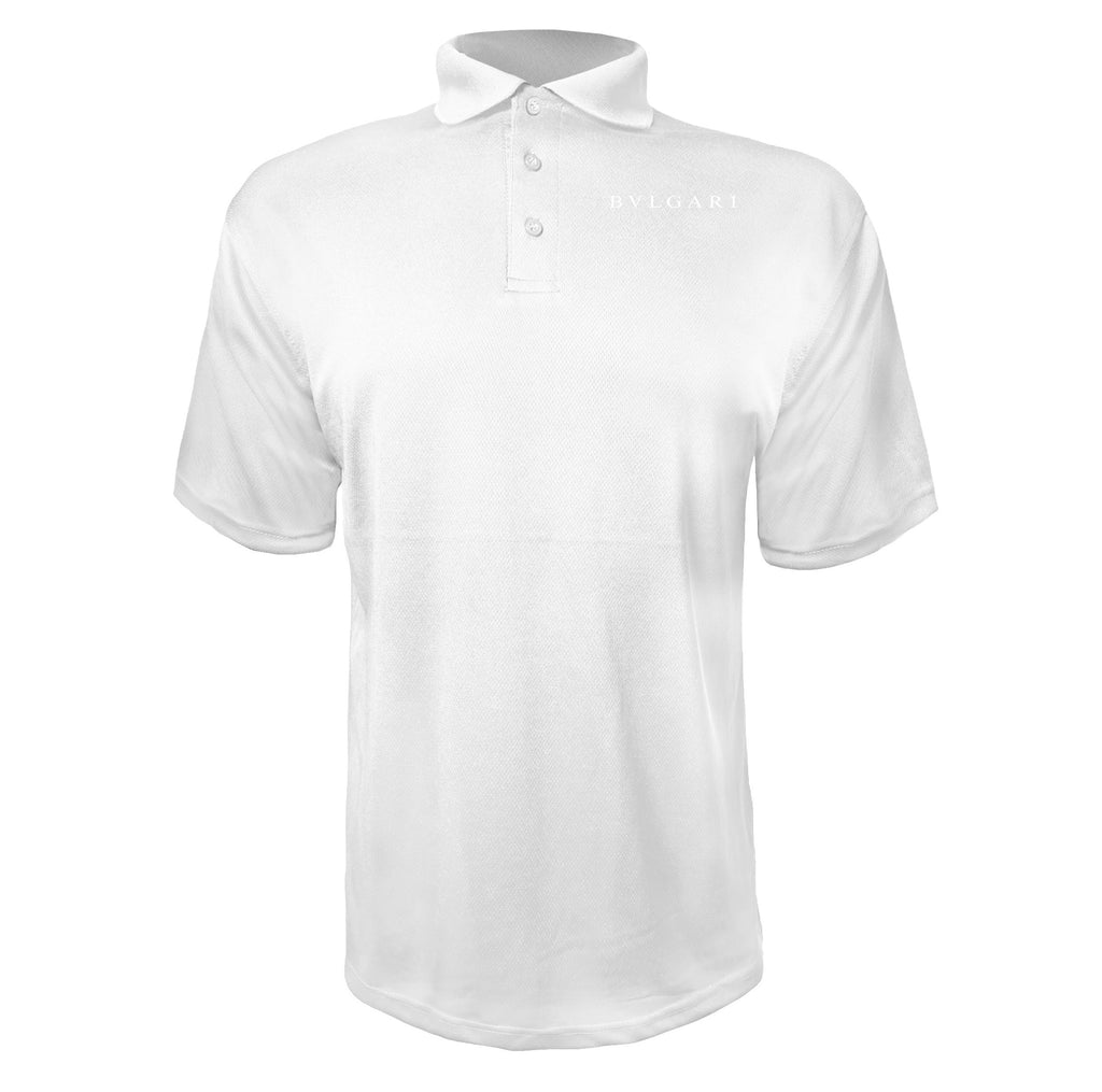 Bvlgari White men's polyester polo in White
