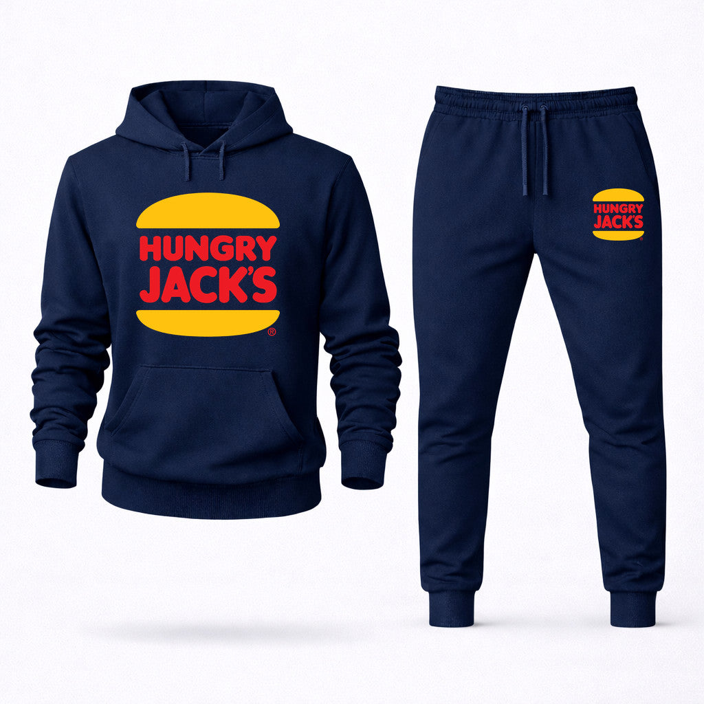 Hungry Jack's Hoodie and Joggers Set - Navy