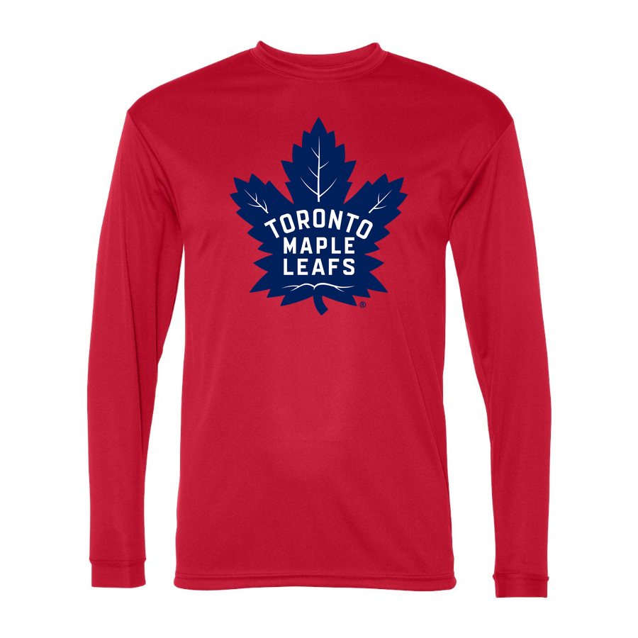 Men's Toronto Maple Leafs Polyester Long Sleeve T-Shirt - Red