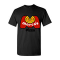 Men's Marcos Pizza Logo Cotton T-Shirt - Black