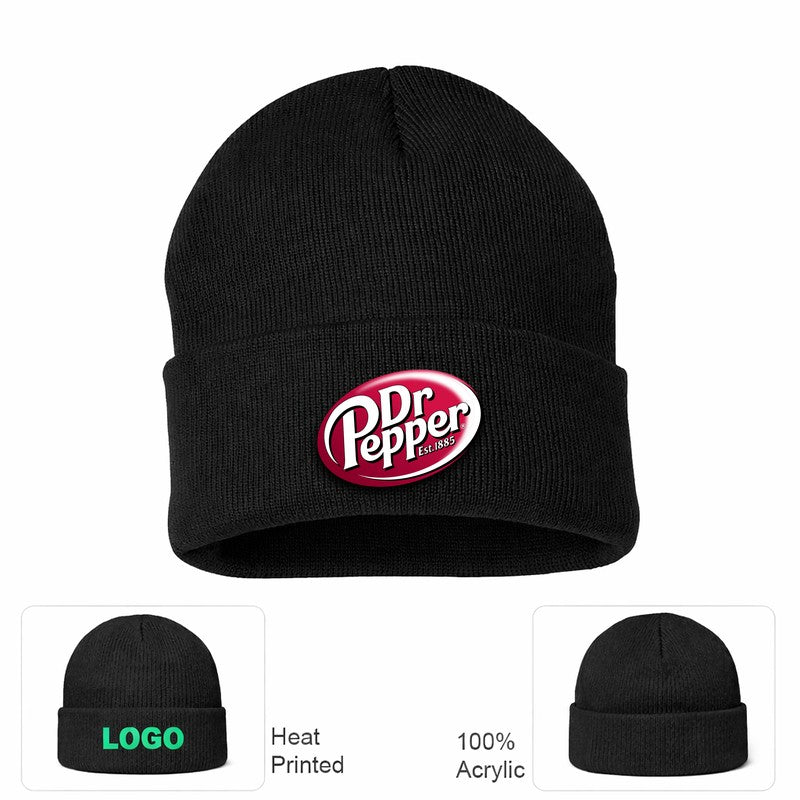 Dr Pepper Black Beanie Hat