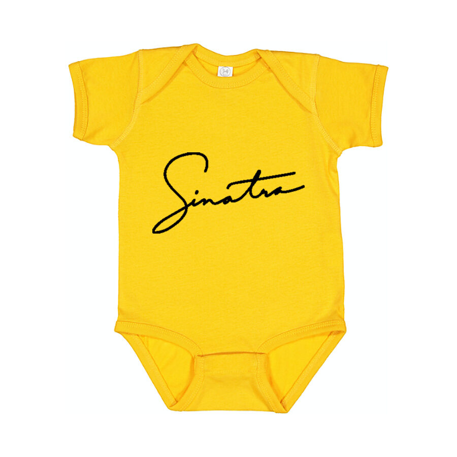 Frank Sinatra Baby Romper Onesie - Yellow