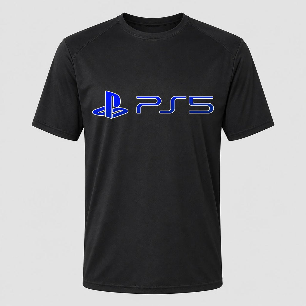 Men's PS5 Blue Performance T-Shirt - Black