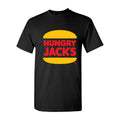 Men's Hungry Jacks Logo Cotton T-Shirt - Black