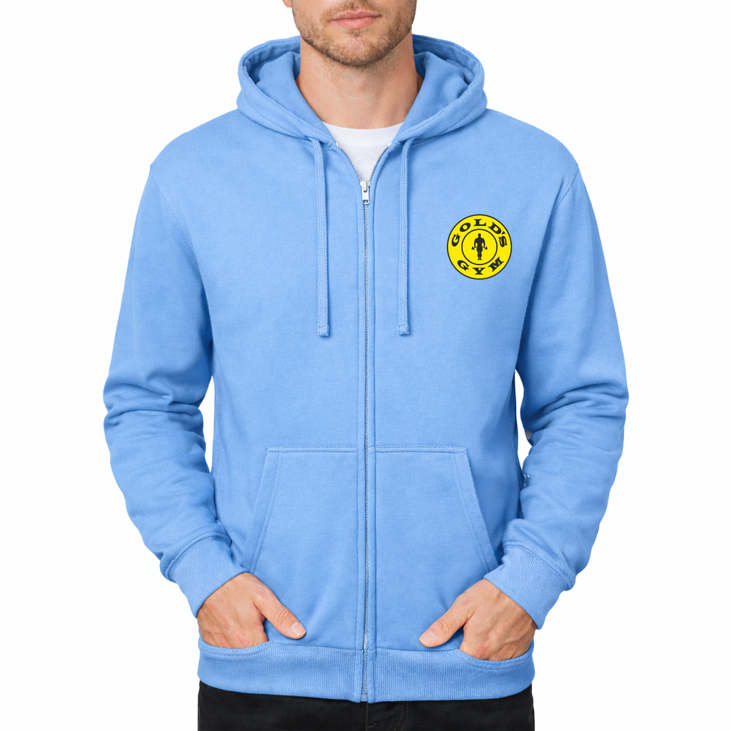 Gold's Gym Zipper Hoodie - Sky Blue