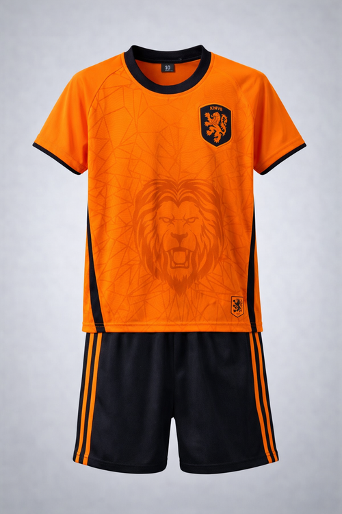 Kid’s Netherlands Soccer Jersey Set