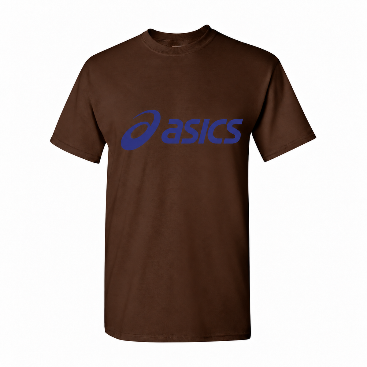 ASICS Dark Brown cotton T-shirt