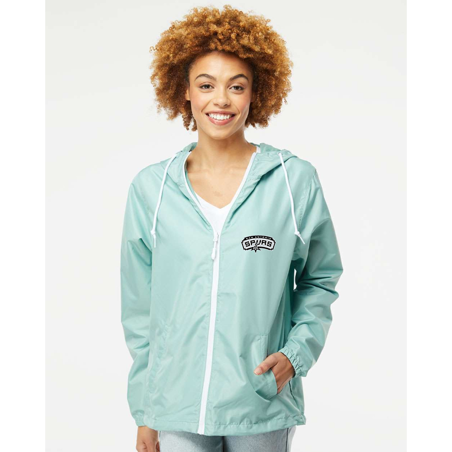 Men's San Antonio Spurs Independent Trading Co Lightweight Windbreaker Full-Zip Jacket
