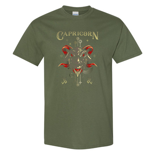 Men's Capricorn Zodiac Cotton T-shirt