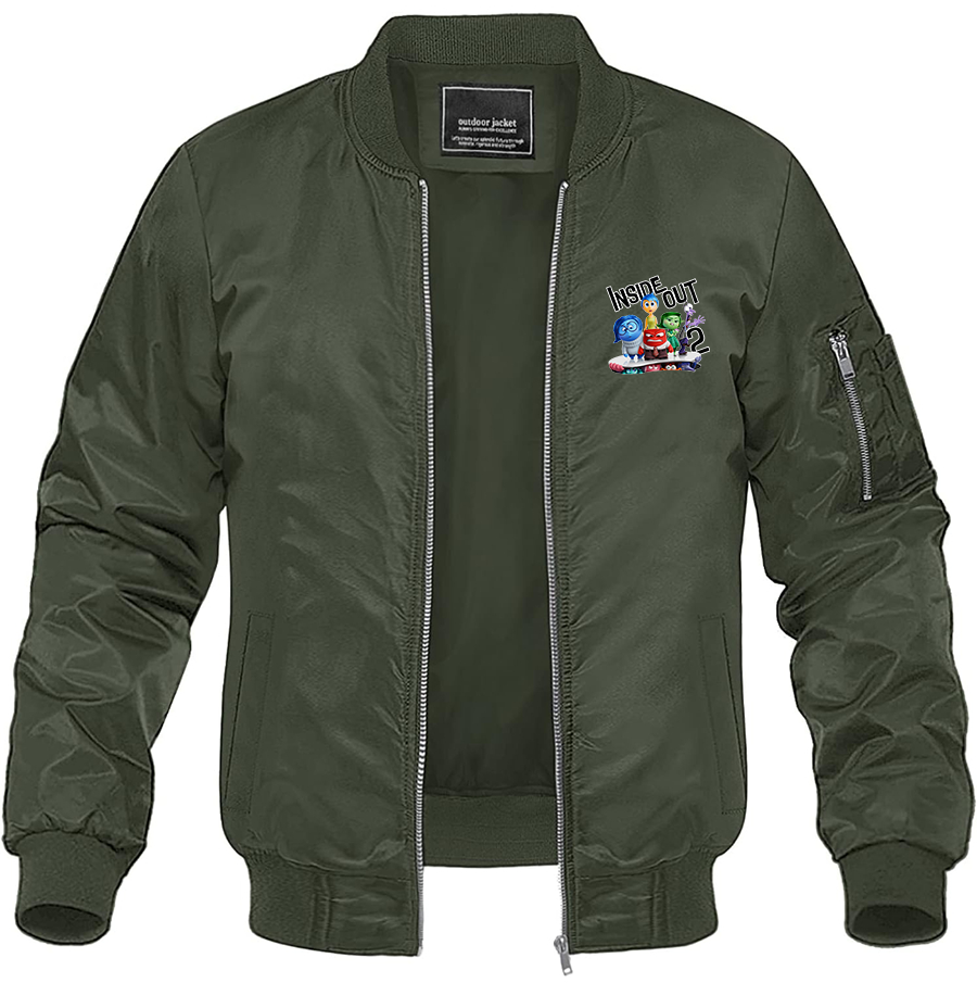 Men's Inside Out 2 Lightweight Bomber Jacket Windbreaker Softshell Varsity Jacket