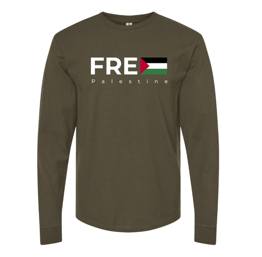 Men's Free Palestine Long sleeves T-Shirt