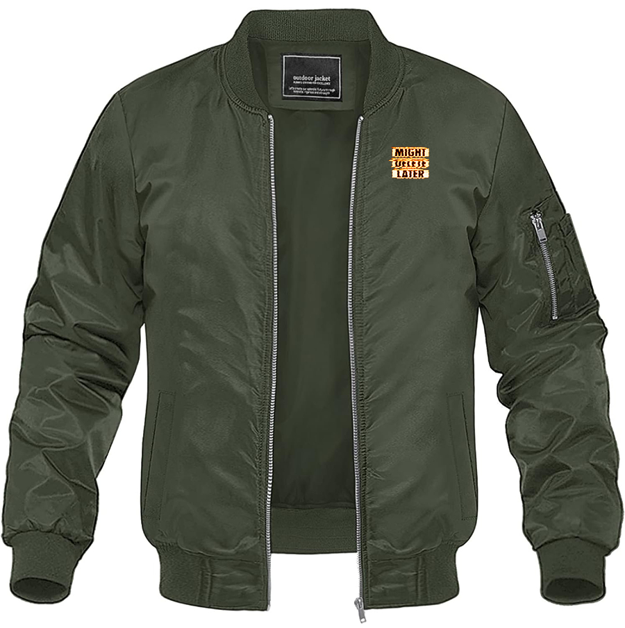 Men's Might Delete Later J Cole Lightweight Bomber Jacket Windbreaker Softshell Varsity Jacket