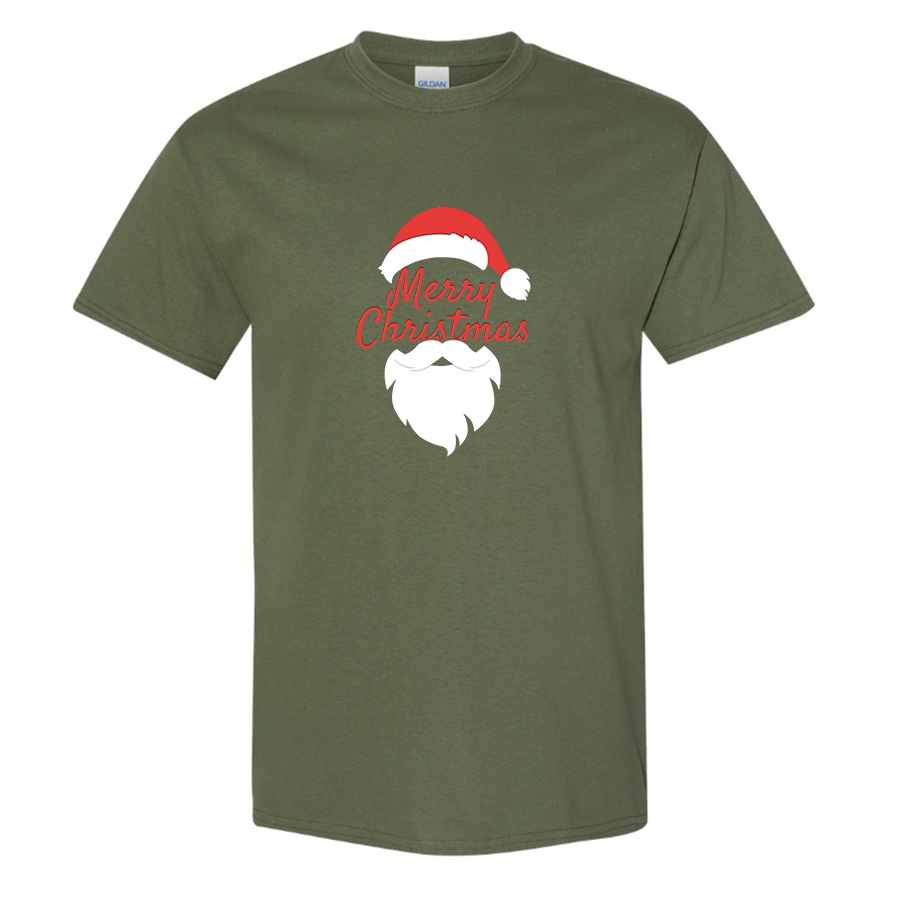 Youth's Merry Christmas Santa Claus Cotton T-Shirt