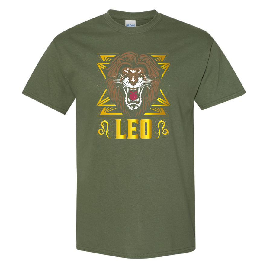 Youth's Leo Zodiac Sign Cotton T-Shirt