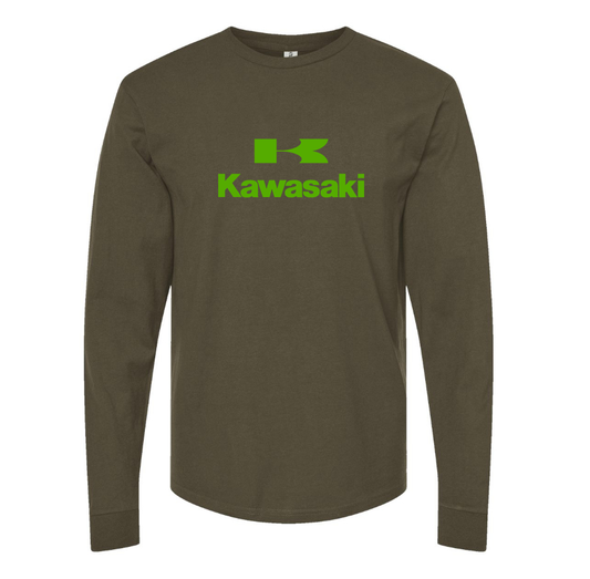 Men's Kawasaki Bike Motorcycle Long sleeves T-Shirt