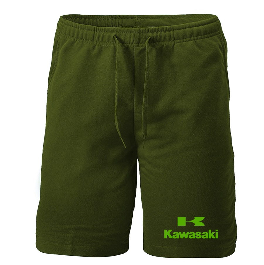 Men's Kawasaki Bike Motorcycle Fleece Shorts