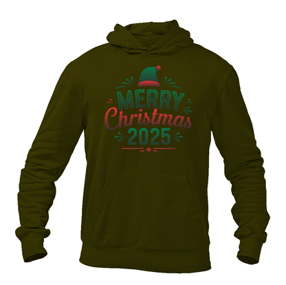 Men's Merry Christmas 2025 Pullover Hoodie