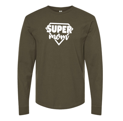 Men's  Super Mom  Long sleeves T-Shirt