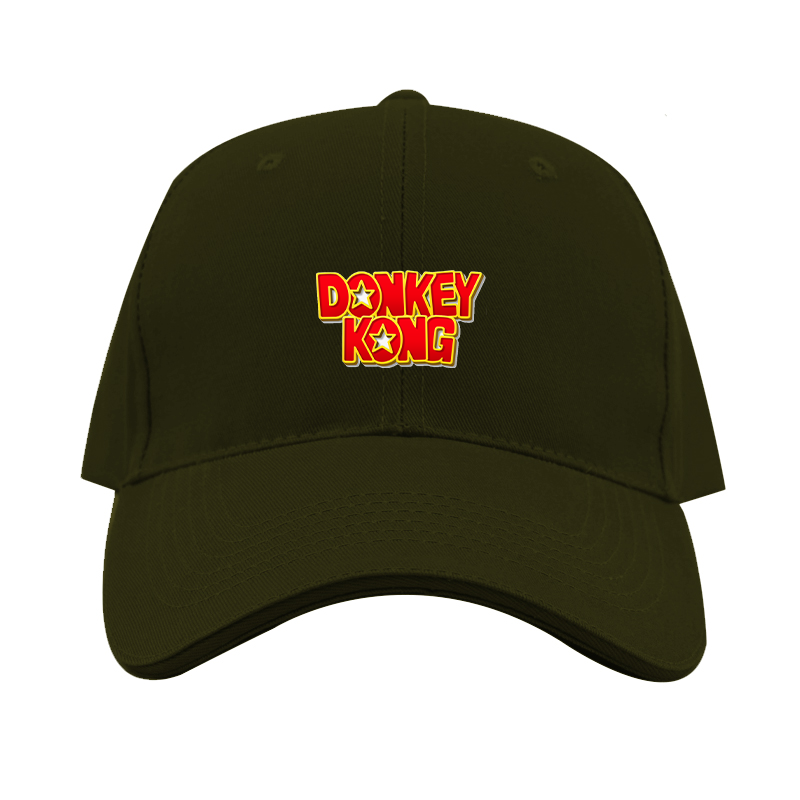 Donkey Kong Dad Baseball Cap Hat – Embroidered Fan Hat | TeesCustomize