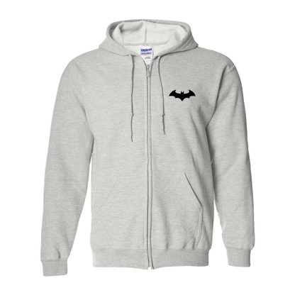 Men's Batman Gildan Heavy Blend Full-Zip Hooded Sweatshirt