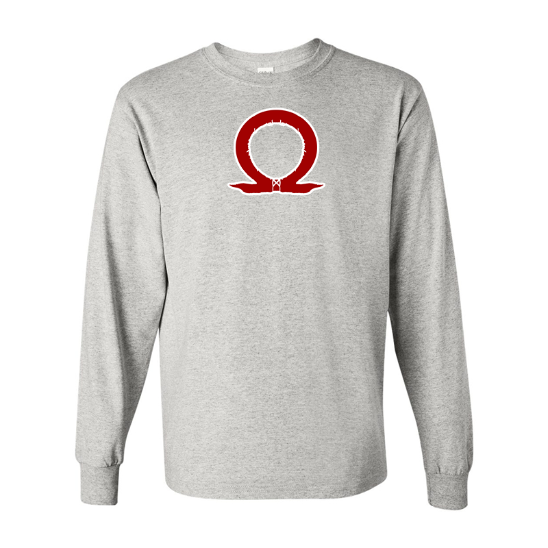 Men's God Of War Gildan Heavy Cotton Long Sleeve T-Shirt