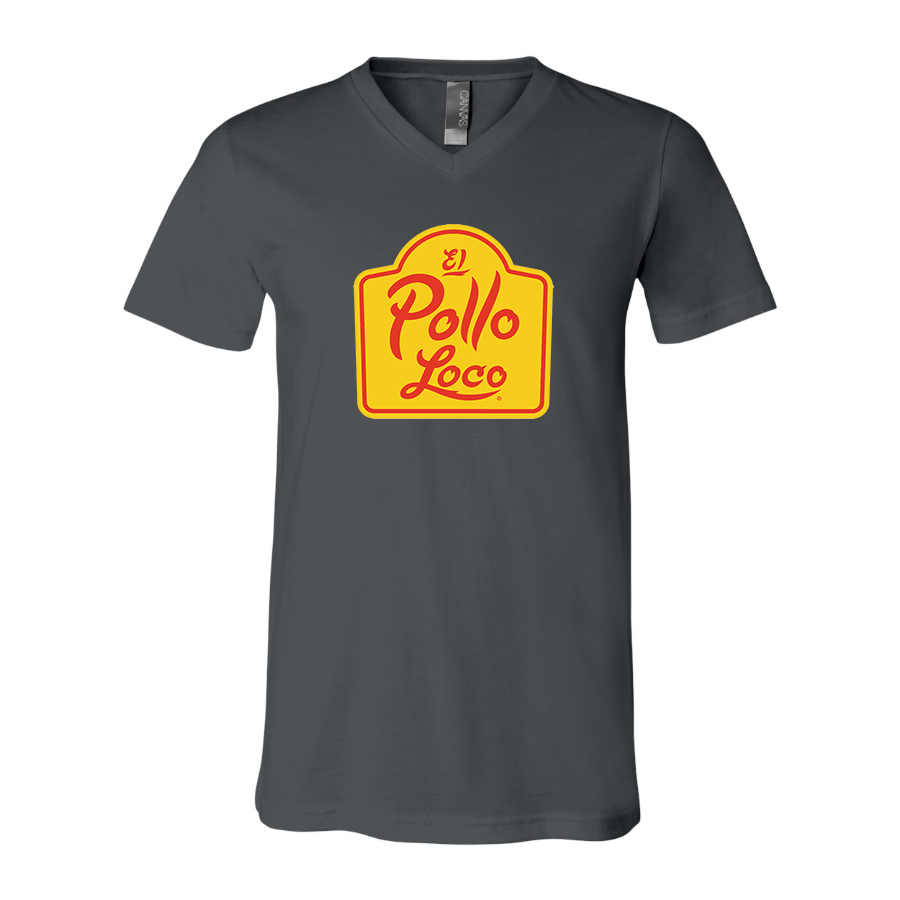 Men's El Pollo Loco BELLA  CANVAS  Jersey V-Neck Tee