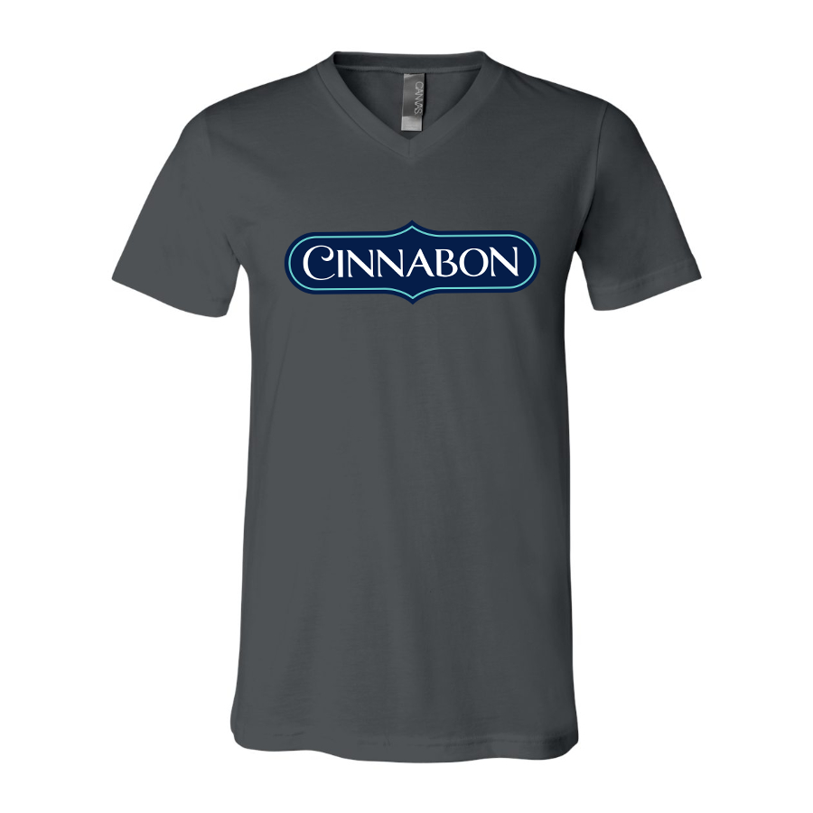 Men's Cinnabon  BELLA  CANVAS  Jersey V-Neck Tee