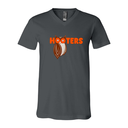 Men's Hooters BELLA  CANVAS  Jersey V-Neck Tee