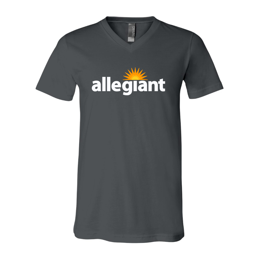 Men's Allegiant Air BELLA  CANVAS  Jersey V-Neck Tee