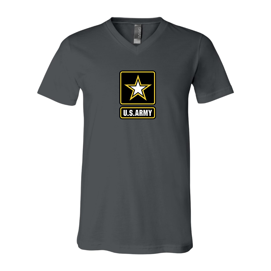 Men's  U.S. ARMY BELLA  CANVAS  Jersey V-Neck Tee