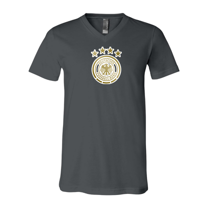 Men's Germany soccer BELLA  CANVAS  Jersey V-Neck Tee