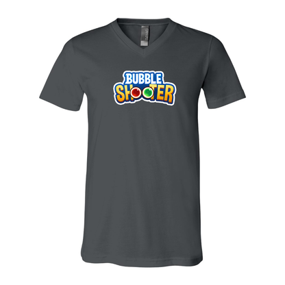 Men's Bubble Shooter BELLA  CANVAS  Jersey V-Neck Tee