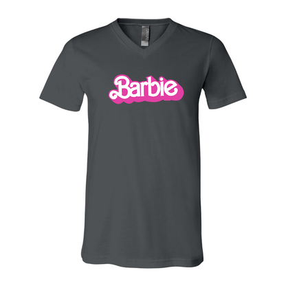 Men's Barbie BELLA  CANVAS  Jersey V-Neck Tee