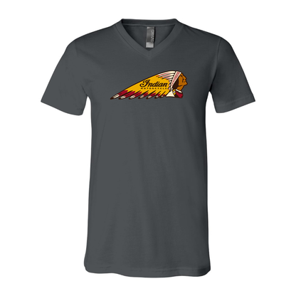 Men's Indian Motorcycle BELLA  CANVAS  Jersey V-Neck Tee