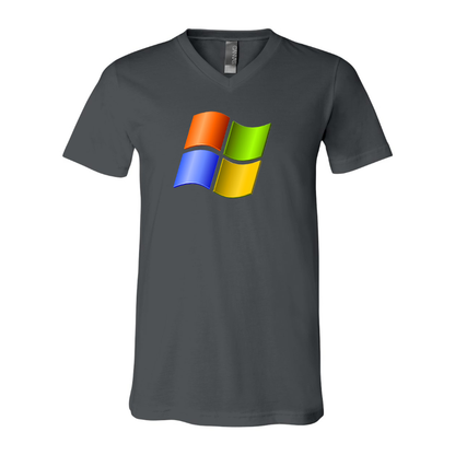 Men's Microsoft BELLA  CANVAS  Jersey V-Neck Tee