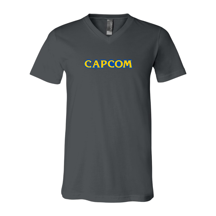 Men's Capcom BELLA  CANVAS  Jersey V-Neck Tee