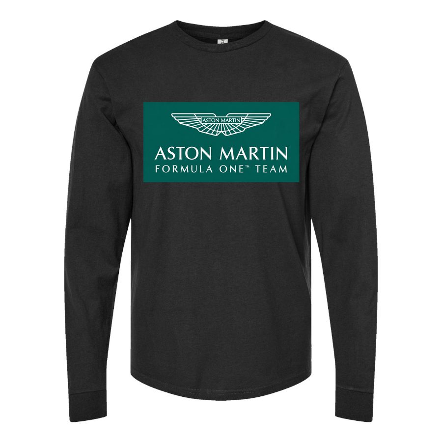 Men's Aston Martin Formula One Team Long sleeves Cotton Blend T-Shirt