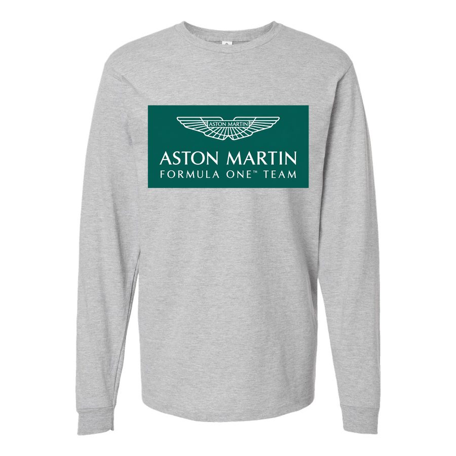 Men's Aston Martin Formula One Team Long sleeves Cotton Blend T-Shirt
